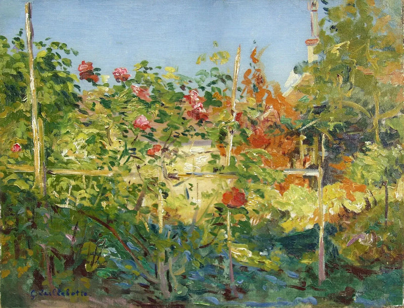 Jardim em Trouville - Gustave Caillebotte
