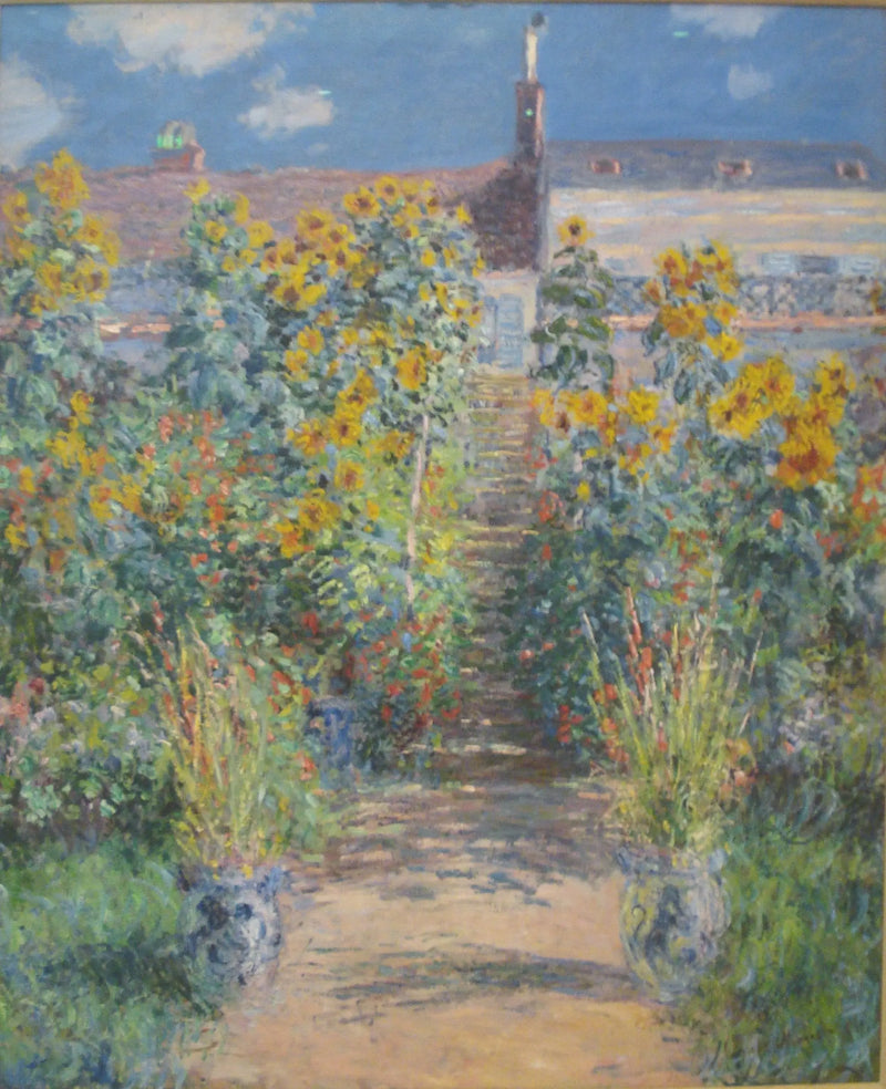 Jardim em Vétheuil - Claude Monet