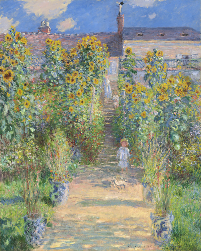 O Jardim do Artista em Vétheuil W685 - Claude Monet