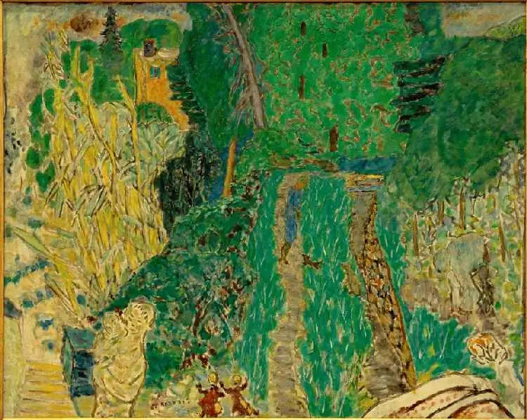 Jardim na pequena ponte - Pierre Bonnard