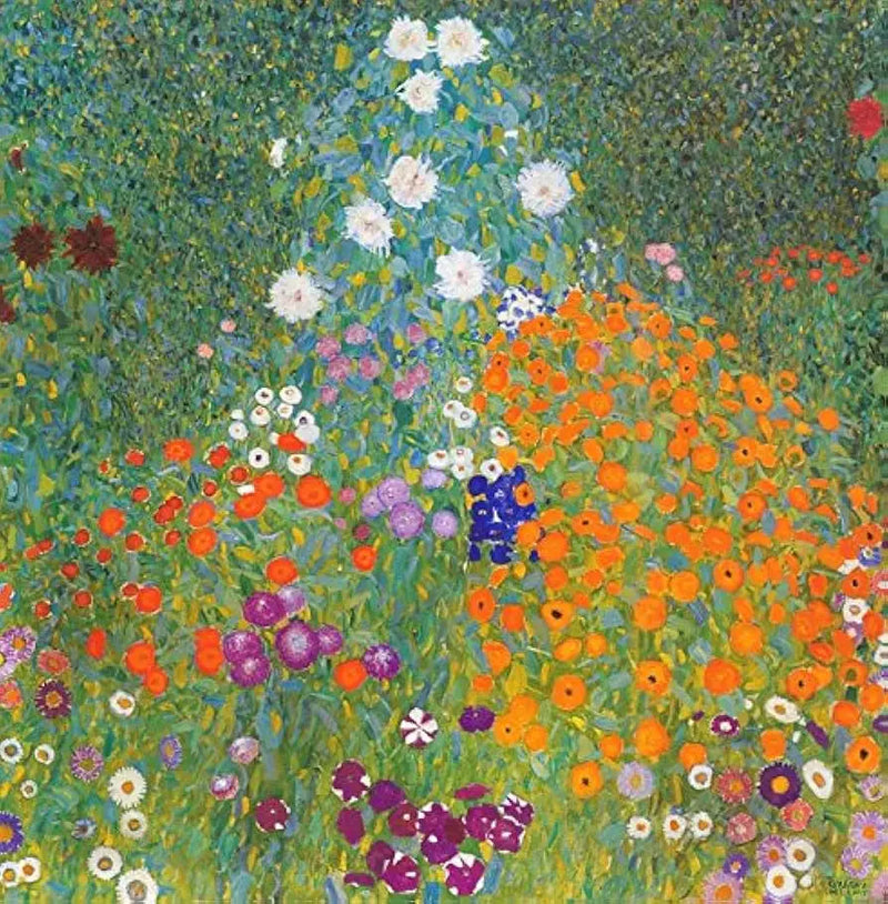 Jardim de flores - Gustav Klimt