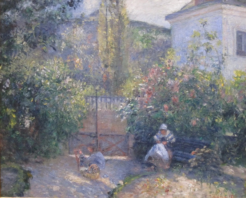 Jardim do Hermitage, a « Casa Vermelha », Pontoise - Camille Pissarro