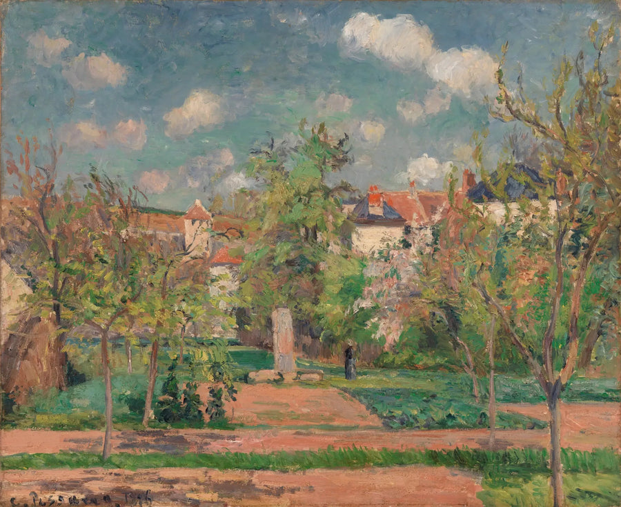 Jardim ao Sol (O Jardim ao Grande Sol, Pontoise) - Camille Pissarro