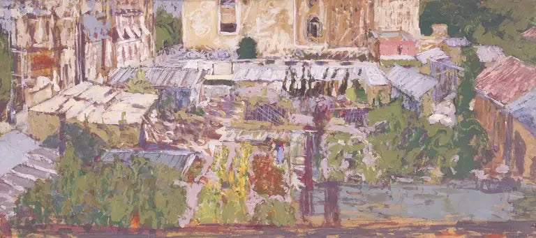 Jardim florido, rua da Torre - Édouard Vuillard