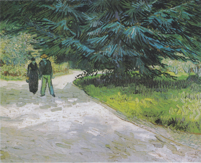 Casal no parque de Arles - O jardim do poeta III - Vincent van Gogh