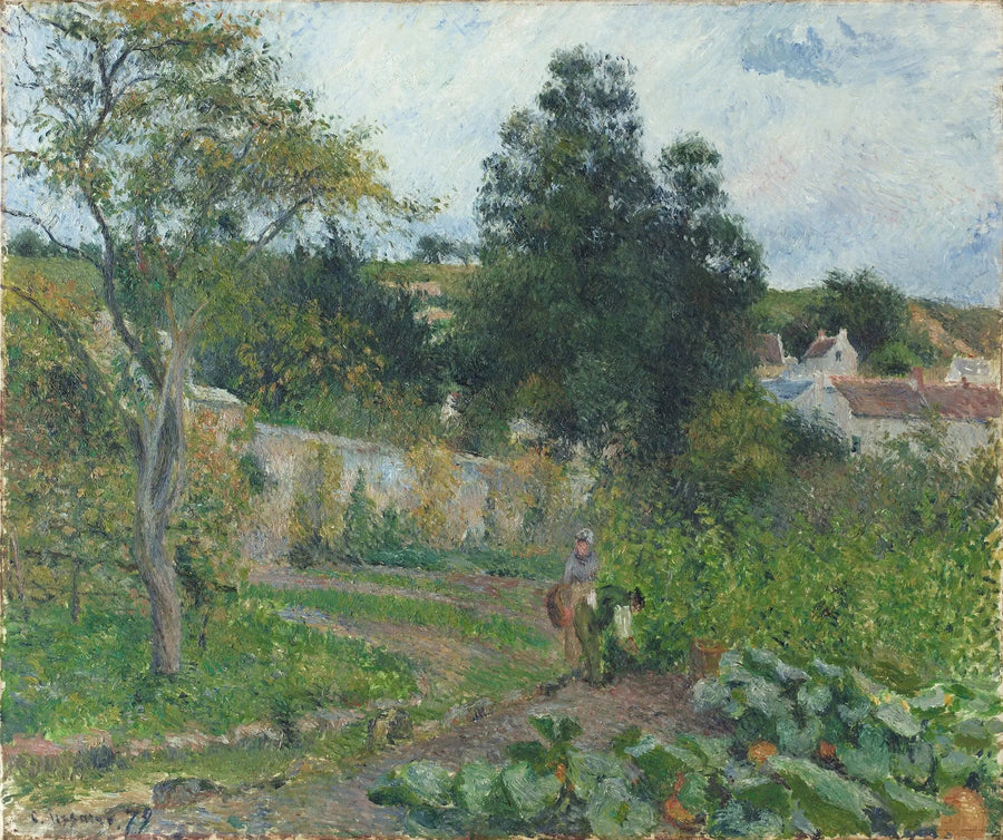 Jardim hortícola no Ermitage, Pontoise - Camille Pissarro