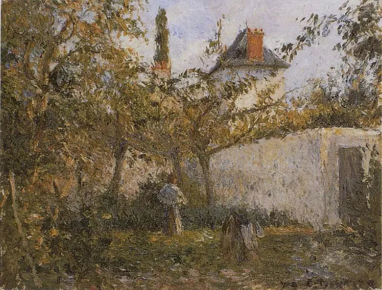 Jardim hortícola e pomar, Pontoise - Camille Pissarro