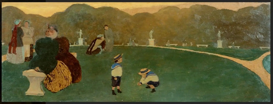 Jardim público, à noite - Félix Vallotton