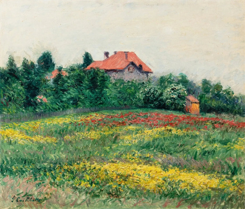 Jardim selvagem em Petit Gennevilliers - Gustave Caillebotte