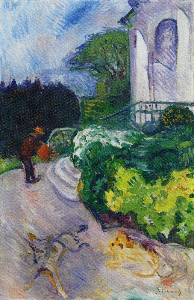 Jardineiro dinamarquês o jardim do Dr. Linde - Edvard Munch