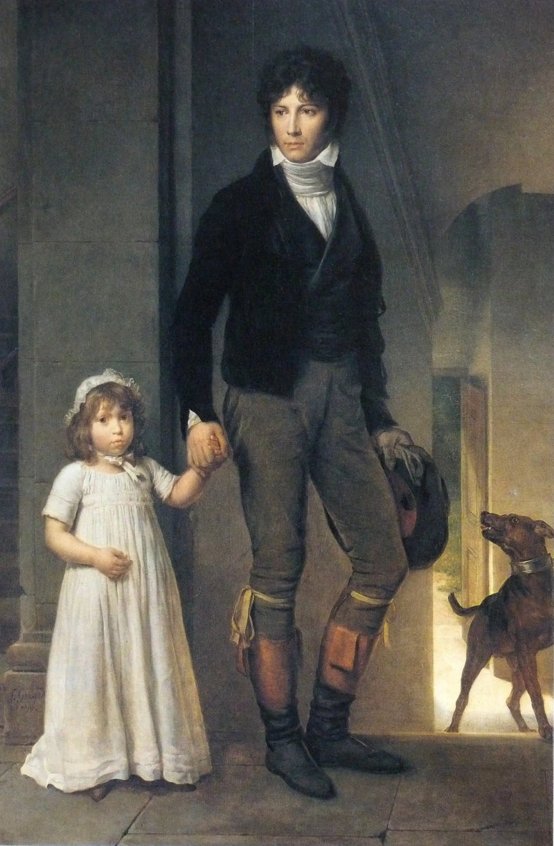 Jean-Baptiste Isabey e sua filha, criança - François Gérard