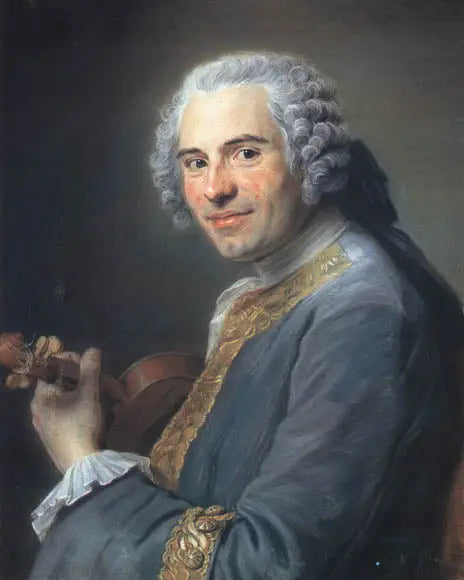 Jean-Joseph Cassanéa de Mondonville (1711-1772), violinista e compositor francês - Maurice-Quentin de La Tour