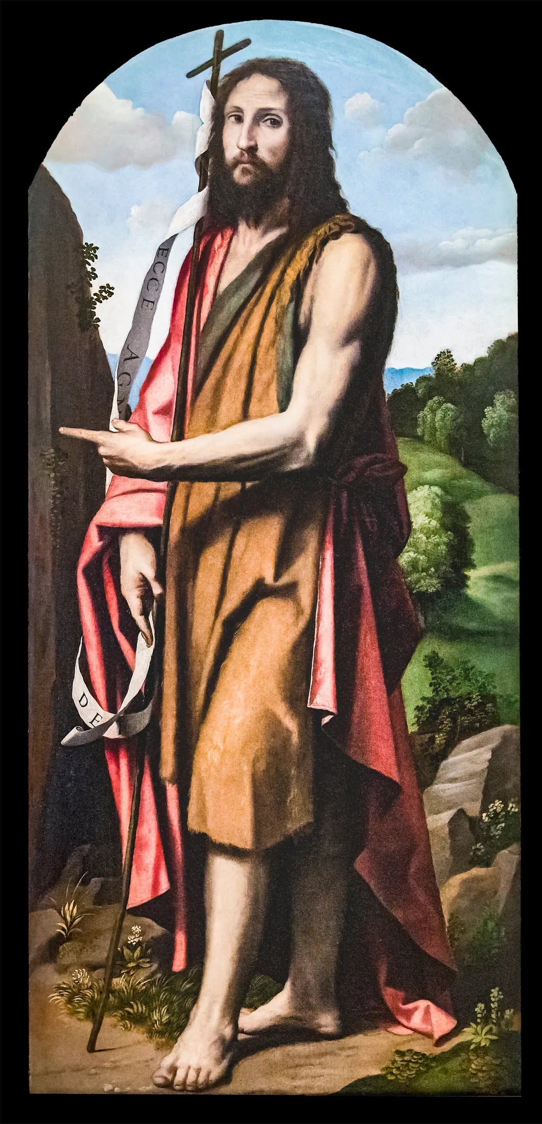 Jean le Baptiste - Alessandro Bonvicino image 1 reproduction artisanale de tableau