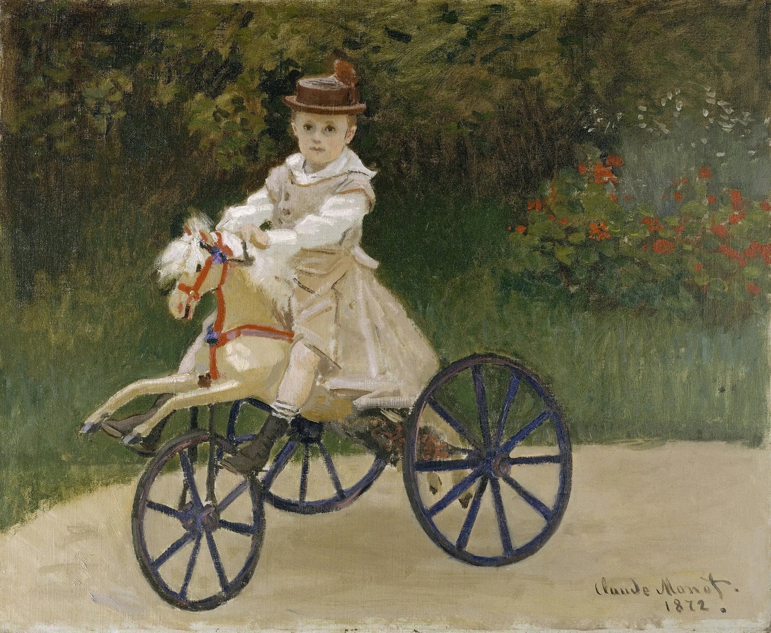Jean Monet (1867-1913) sur son cheval de passe-temps - Claude Monet - Alpha Reproduction