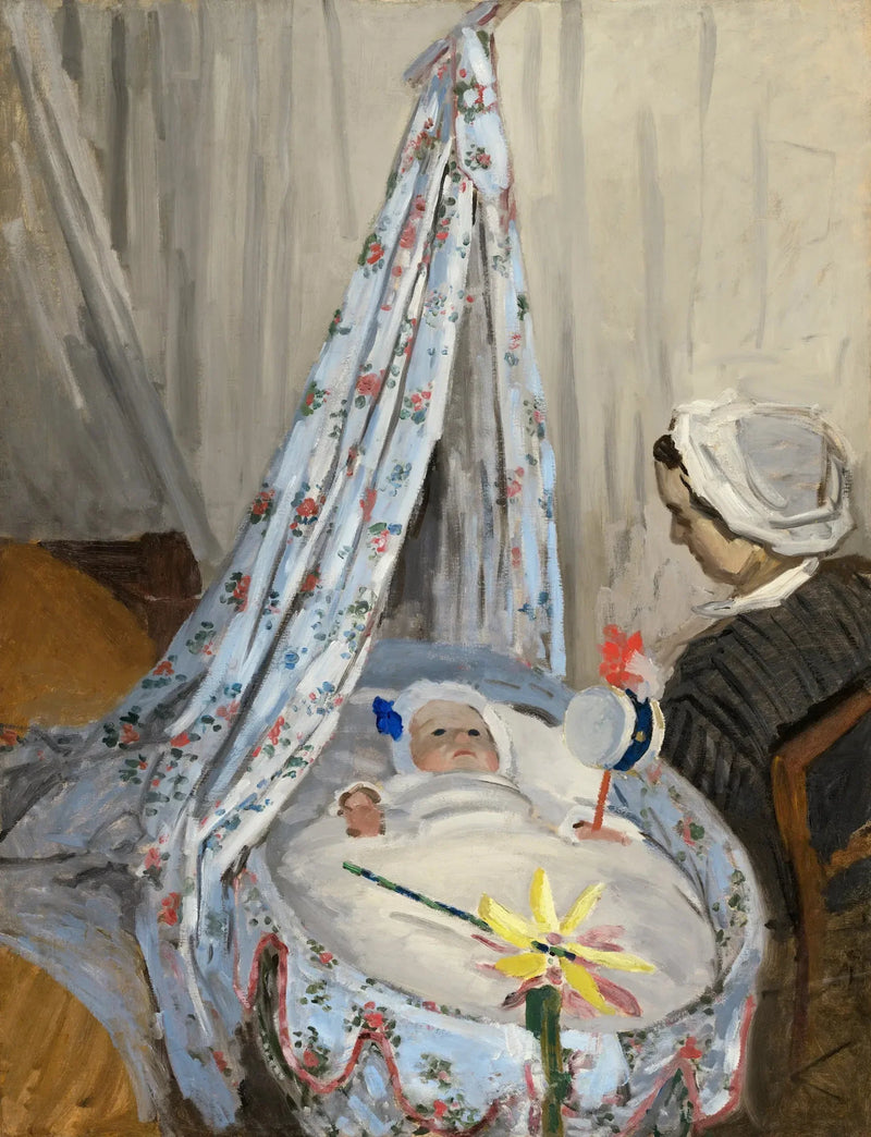 Jean Monet em seu berço - Claude Monet