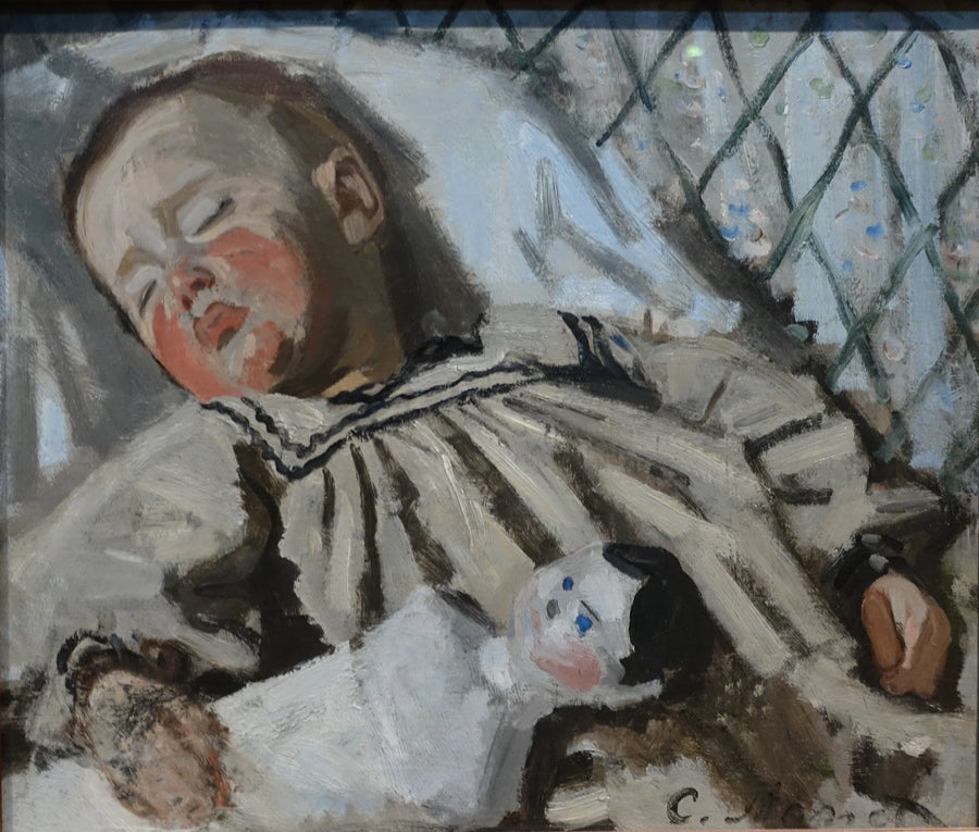 Jean Monet adormecido - Claude Monet