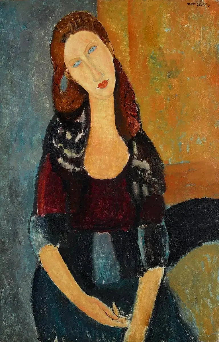Jeanne Hébuterne sentada - Amedeo Modigliani