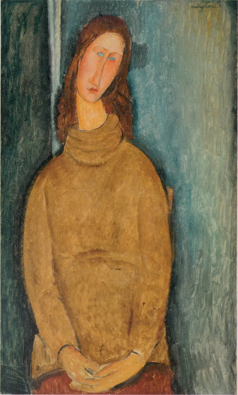 Jeanne Hébuterne com suéter amarelo - Amedeo Modigliani