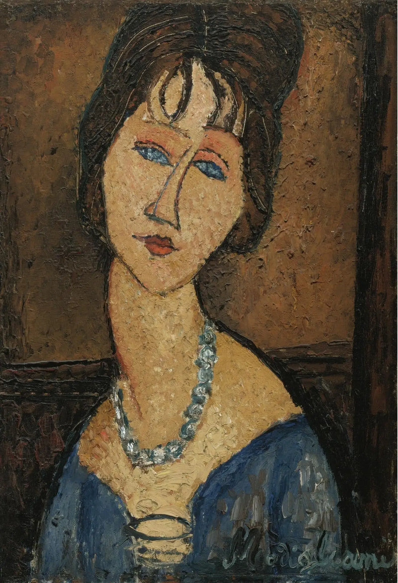 Jeanne Hébuterne com Colar - Amedeo Modigliani