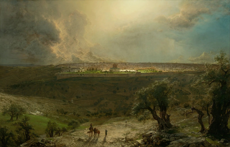 Jerusalém do Monte das Oliveiras - Frederic Edwin Church