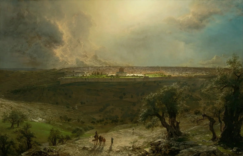 Jerusalém do Monte das Oliveiras - Frederic Edwin Church