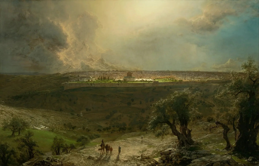 Jerusalém do Monte das Oliveiras - Frederic Edwin Church