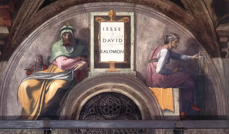 Jessé, Davi e Salomão - Michelangelo