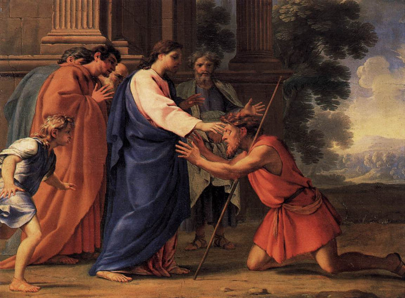 Jesus Cristo curando o cego - Eustache Le Sueur