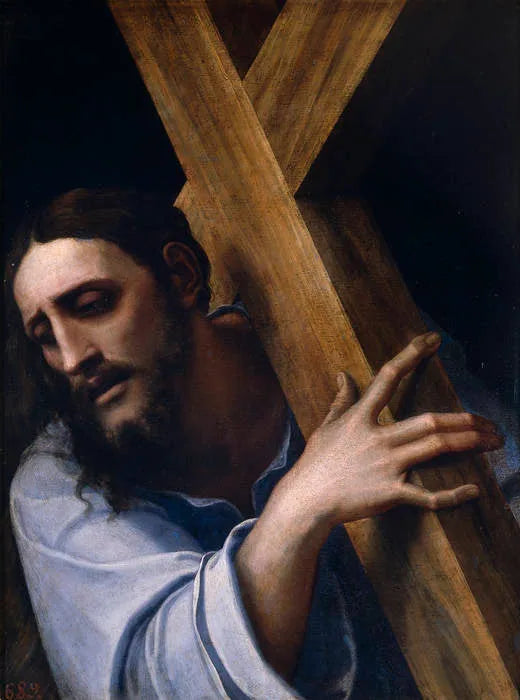 Jesus Cristo carregando a Cruz - Sebastiano del Piombo