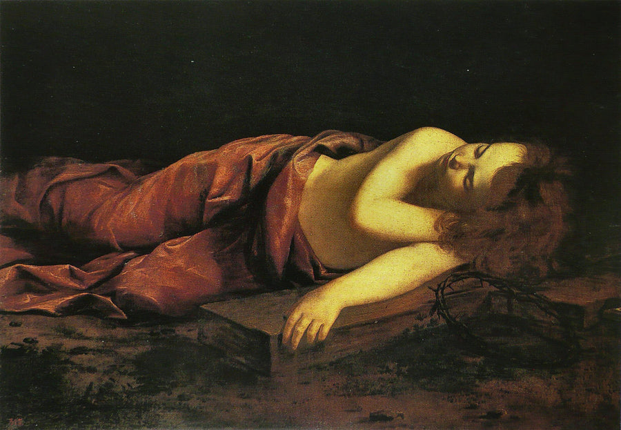 Jesus adormecido na cruz - Orazio Gentileschi