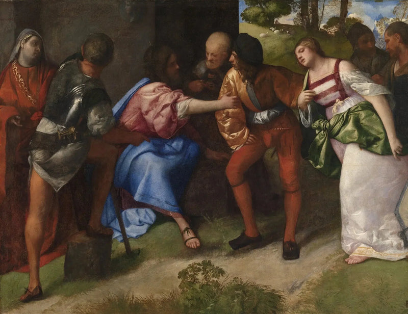 Jesus e a mulher adúltera - Titian