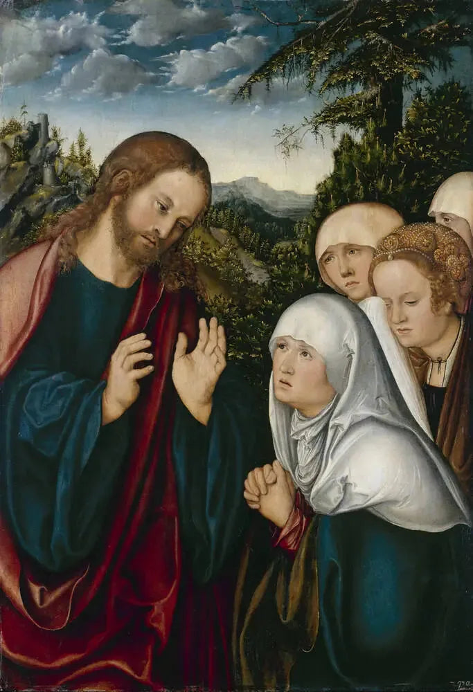 Jesus despede-se de sua mãe - Lucas Cranach, o Velho