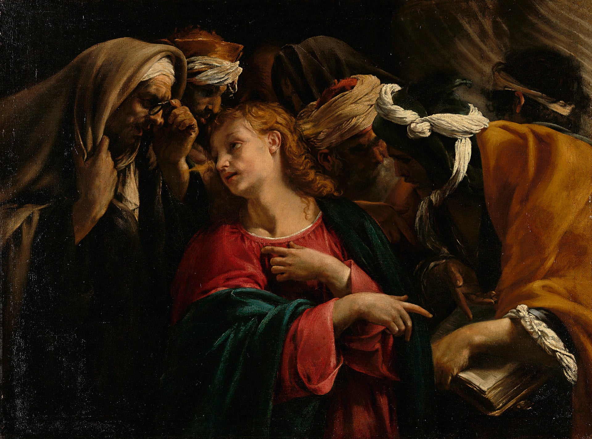 Jésus parmi les scribes - Orazio Borgianni