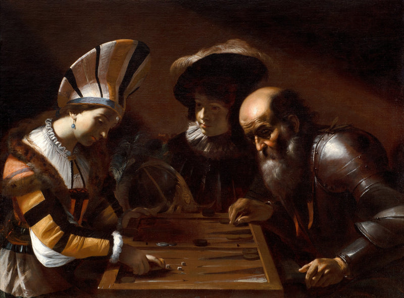 Jogo de gamão - Mattia Preti