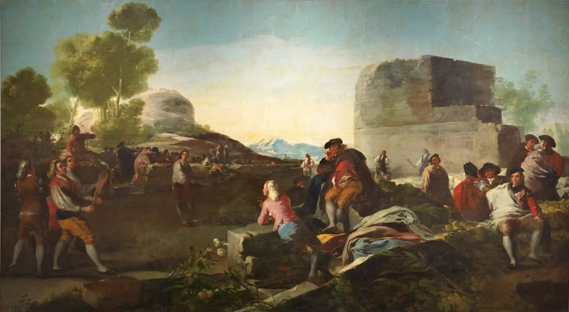 jogo de bola com raquete - Francisco de Goya