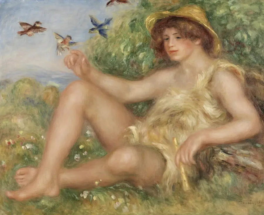 Jovem pastor em repouso (Retrato de Alexander Thurneyssen) - Pierre-Auguste Renoir