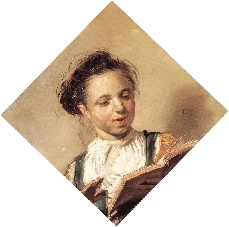 Jovem cantora - Frans Hals
