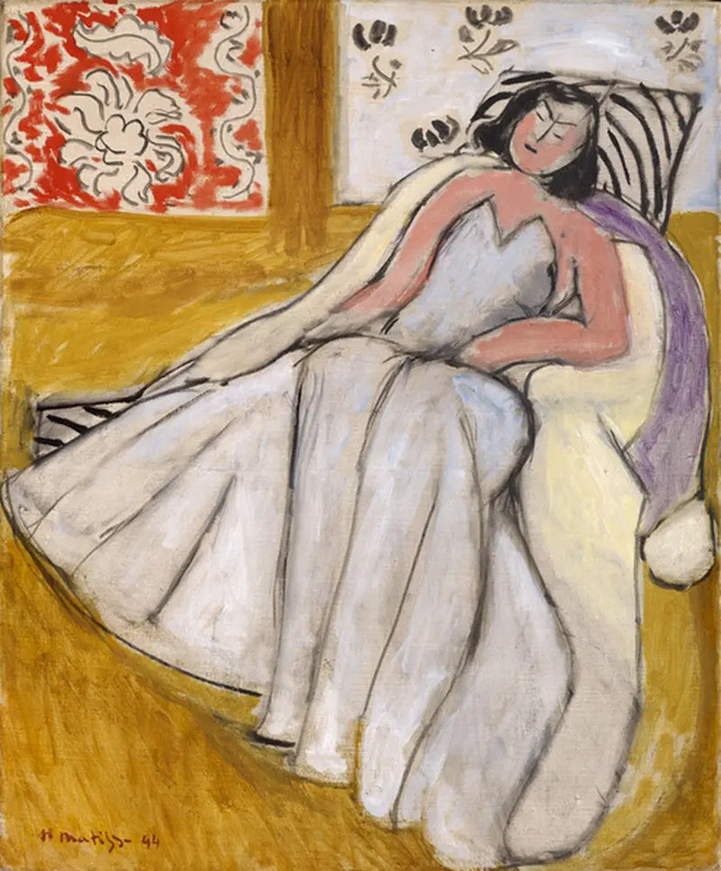 Jovem Mulher com pelisse branca - Henri Matisse