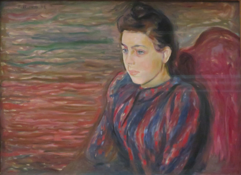 Jovem Mulher Sentada - Edvard Munch