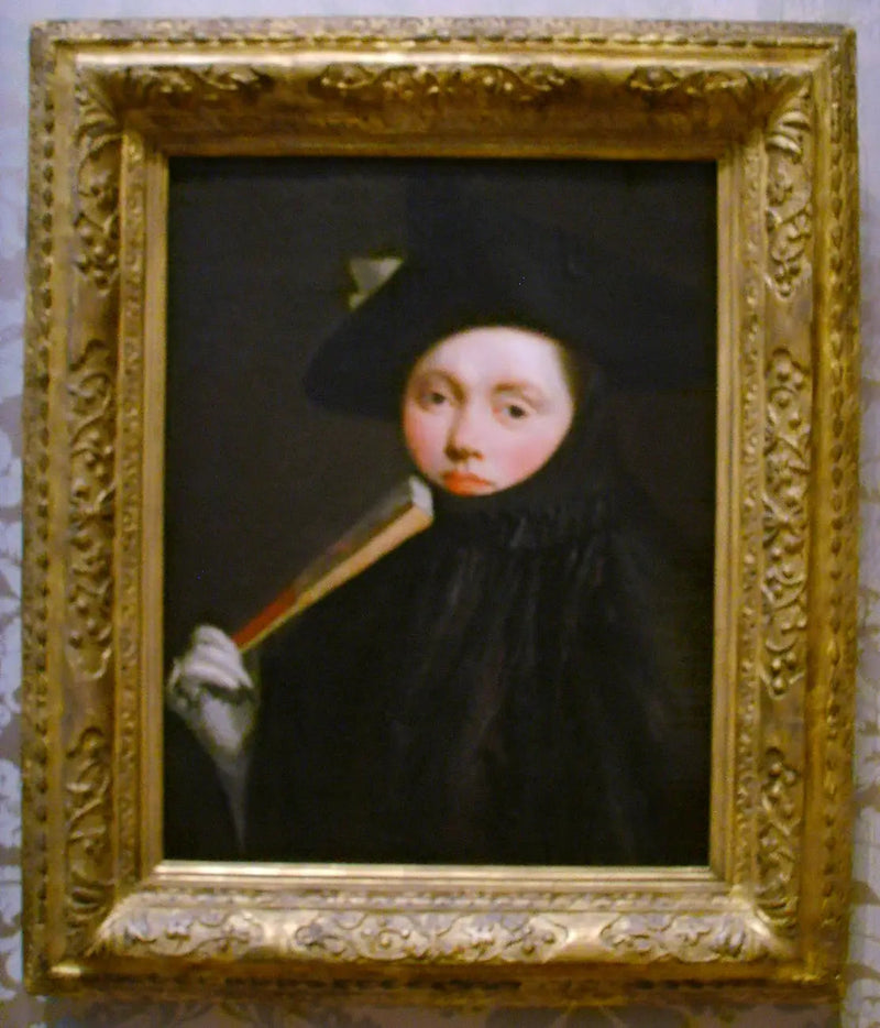 Jovem mulher com chapéu tricórnio - Giovanni Battista Tiepolo