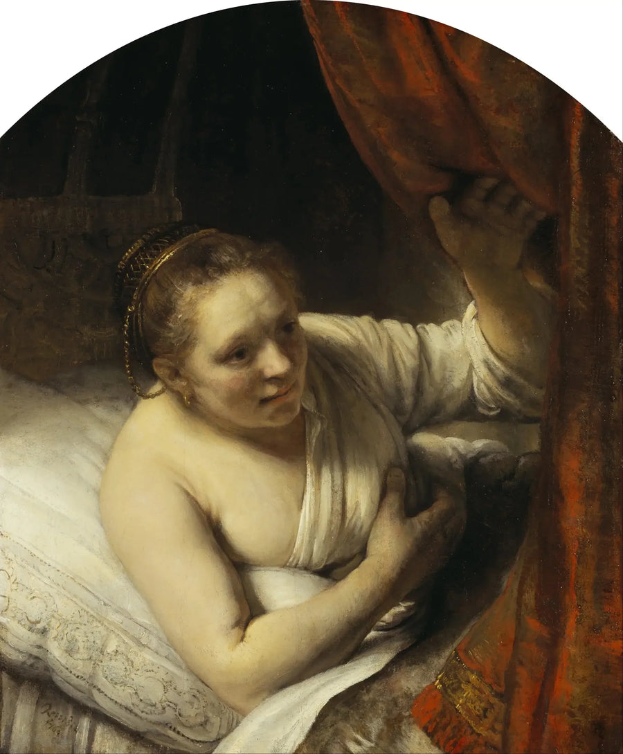 Jovem Mulher na Cama - Rembrandt