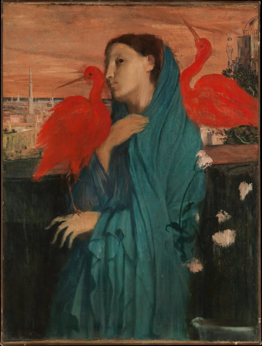 Jovem mulher com íbis - Edgar Degas