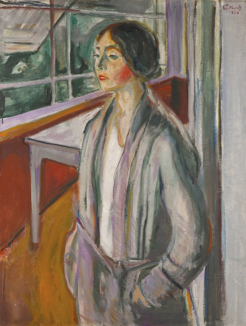 Jovem Mulher na varanda - Edvard Munch