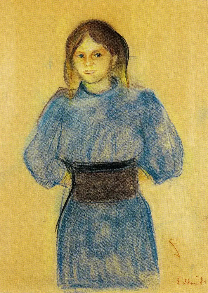 Jovem Mulher em azul - Edvard Munch