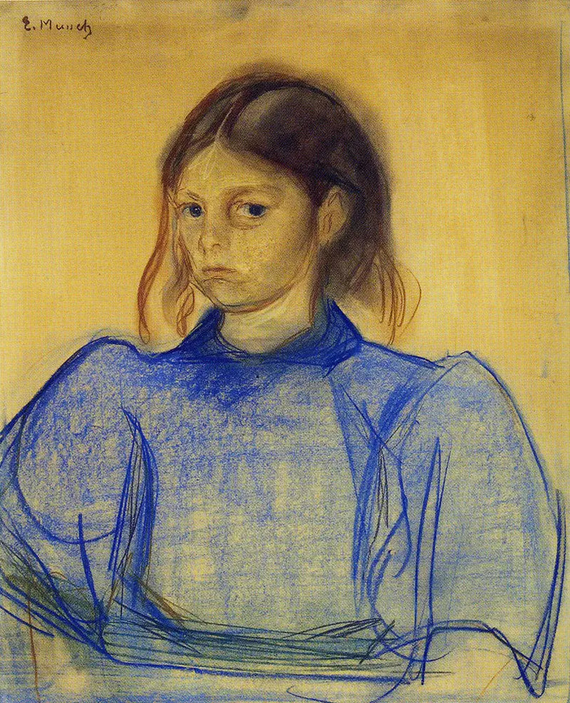 Jovem Mulher em azul - Edvard Munch