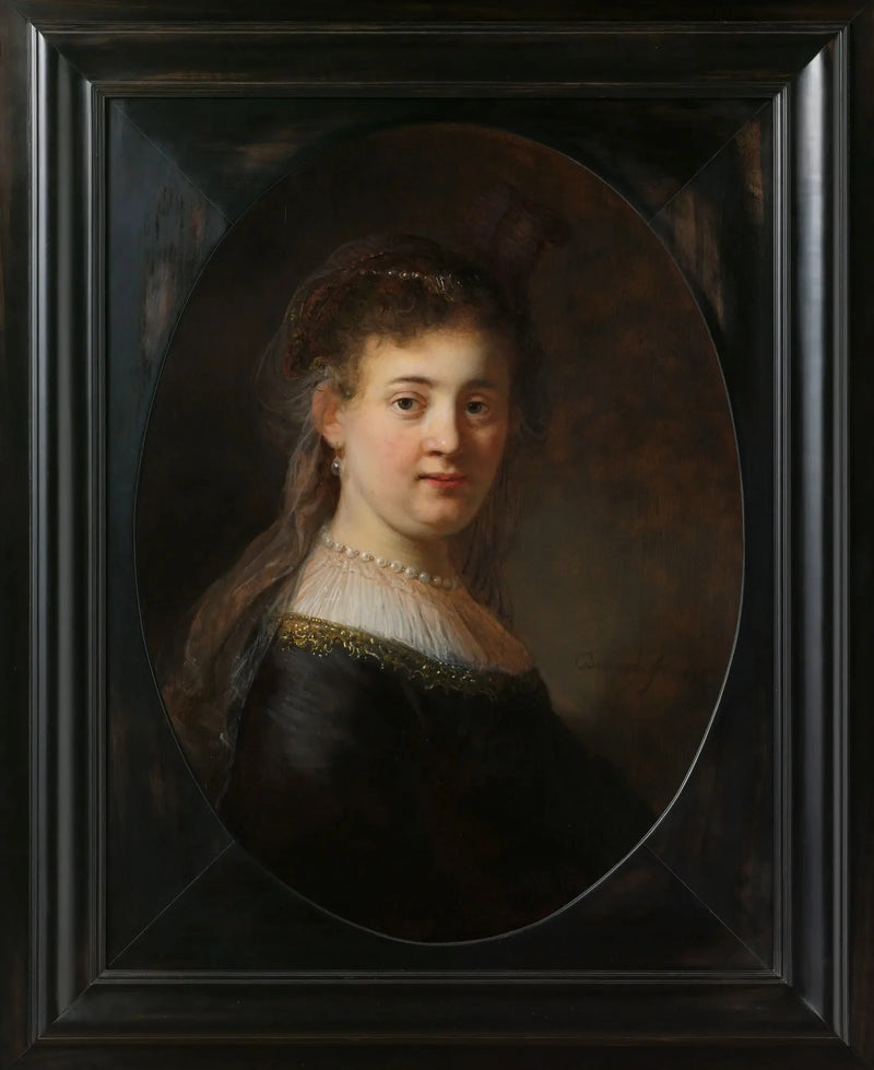 Jovem mulher em traje fantástico - Rembrandt