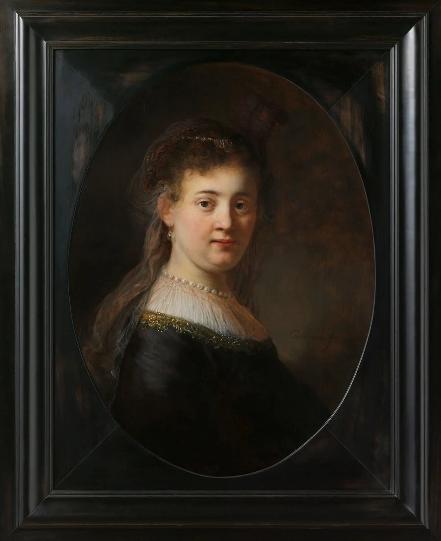 Jovem mulher em traje fantástico - Rembrandt