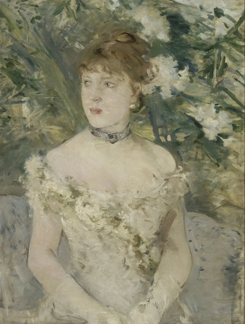 Jovem Mulher em toalete de baile - Berthe Morisot