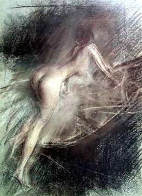 Jovem mulher entrando no banho - Giovanni Boldini