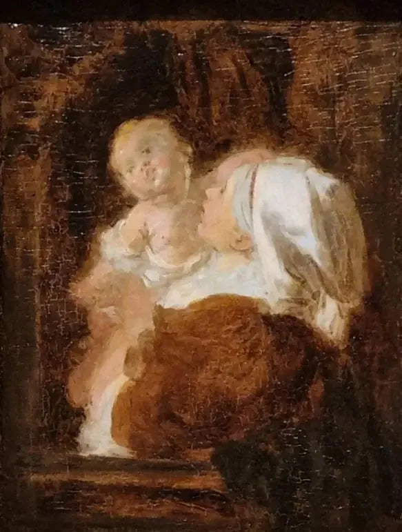 Jovem mulher e criança - Jean-Honoré Fragonard